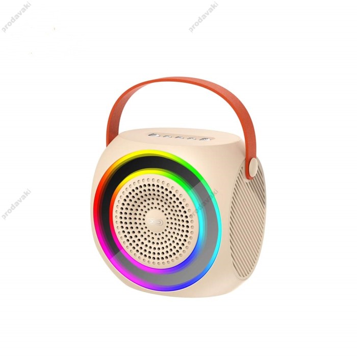 Портативна колонка Bluetooth XO F42 Dazzling RGB Karaoke Stereo 10W White