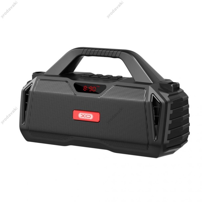 Портативна колонка Bluetooth XO F32 portable LED display bluetooth speaker with microphone Чорна