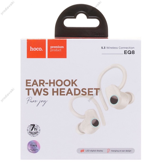 Бездротові Bluetooth навушники HOCO EQ8 Pure joy in-ear true бездротовий headset BT 5.3 White