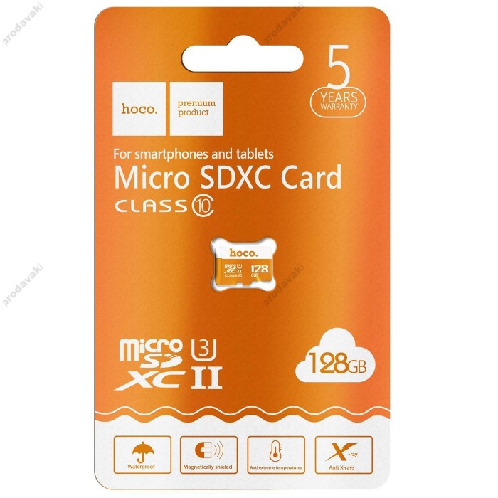 Карта пам'яті microSDXC HOCO TF high speed memory card Class 10 128GB
