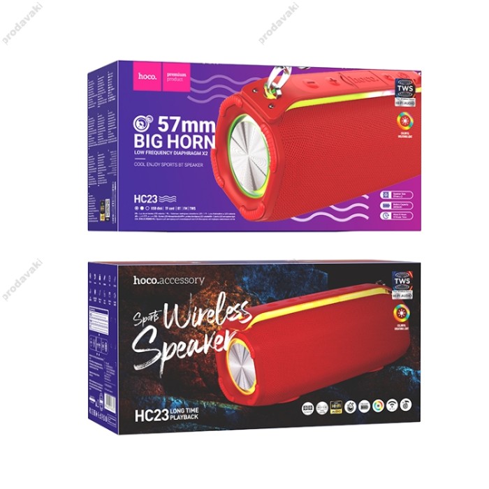 Портативна колонка Bluetooth HOCO HC23 Rick sports BT speaker 10W Red