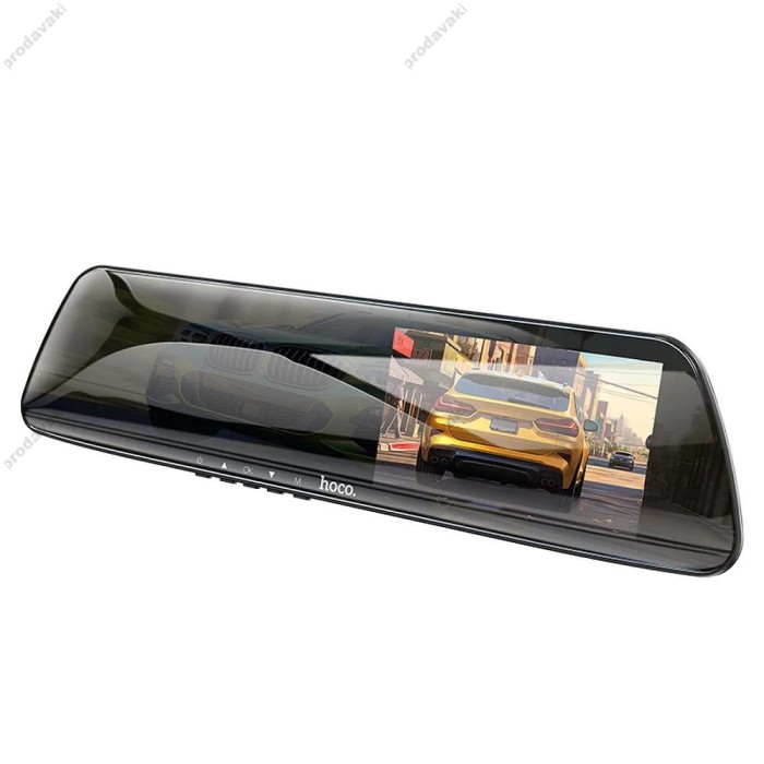 Відеореєстратор HOCO DV4 4.5-inch rearview mirror driving recorder (dual-channel) Black