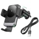 Автомобільний тримач із бездротовою зарядкою Hoco HW13 Speed wireless fast charging car holder (air outlet) Black