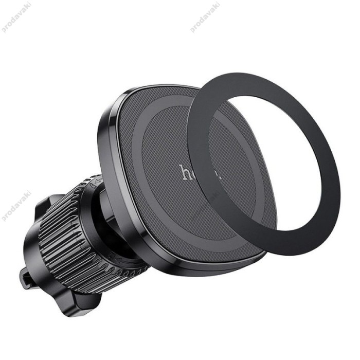 Автомобільний тримач Hoco H34 Cheetah magnetic ring car holder (air outlet) Black