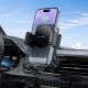 Автомобільний тримач із бездротовою зарядкою Hoco HW13 Speed wireless fast charging car holder (air outlet) Black