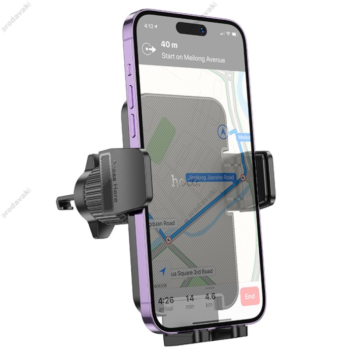 Автомобільний тримач Hoco H36 Cheetah car holder (air outlet) Black