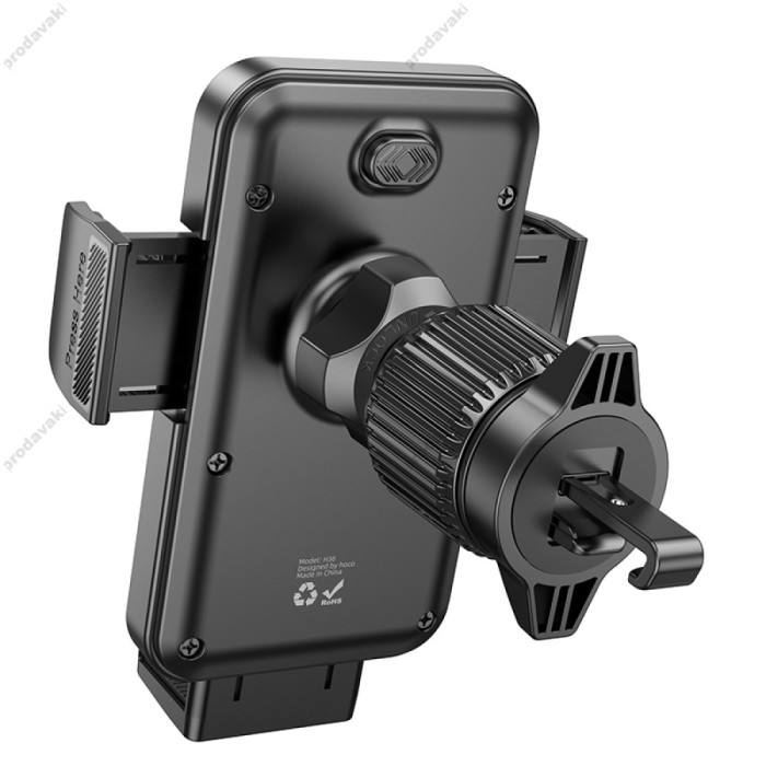 Автомобільний тримач Hoco H36 Cheetah car holder (air outlet) Black