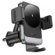 Автомобільний тримач із бездротовою зарядкою Hoco HW13 Speed wireless fast charging car holder (air outlet) Black