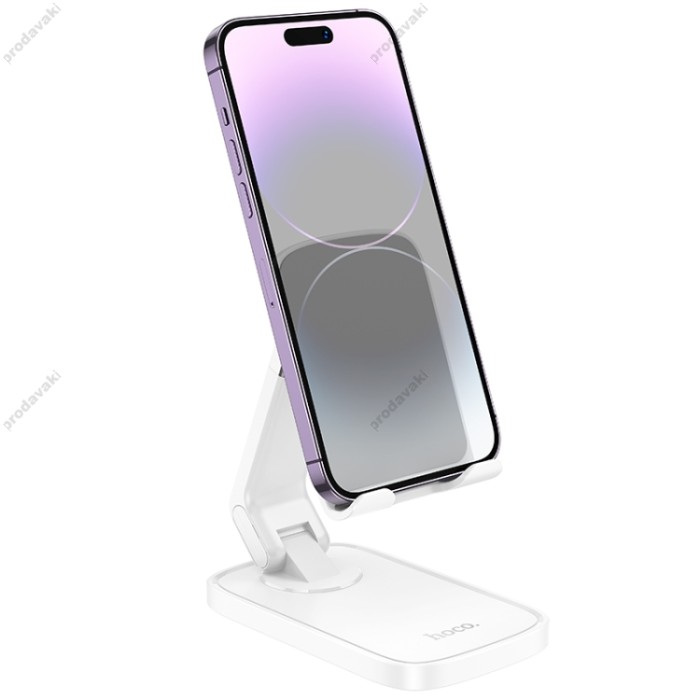 Настільна підставка для телефону Hoco HD8 Blackfish folding desktop stand White