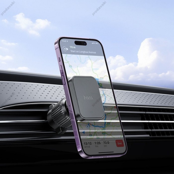 Автомобільний тримач Hoco H32 Cheetah magnetic ring car holder (air outlet) Black
