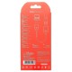AUX-кабель аудіоадаптер HOCO LS37 Spirit 2-in-1 transparent external sound card for earphones USB to 3.5mm Gray