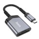 Кардрідер HOCO UA25 2в1 card reader Type-C Grey