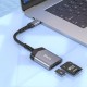 Кардрідер HOCO UA25 2в1 card reader Type-C Grey