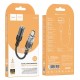 AUX-кабель аудіоадаптер HOCO LS37 Spirit transparent digital audio converter Type-C to 3.5mm Black