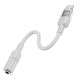 AUX-кабель аудіоадаптер HOCO LS37 Spirit transparent digital audio converter Type-C to 3.5mm Grey