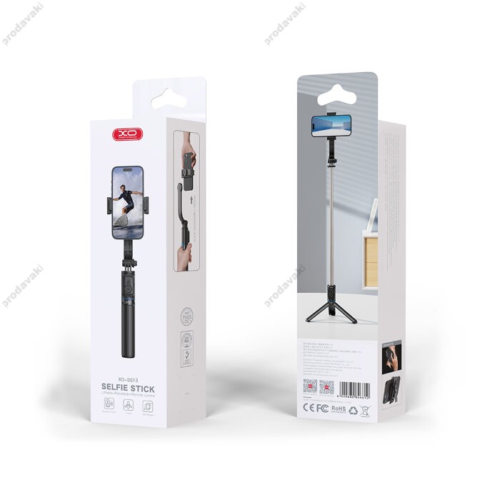 Монопод-трипод XO SS13 Bluetooth Selfie Stick for Tripods 1.06m Black