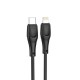 Кабель XO NB-Q239A PD 27W / 1m Zeus Series Type-c to Lightning Black