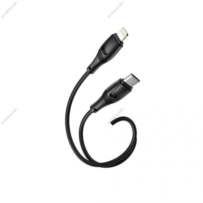 Кабель XO NB-Q239A PD 27W / 1m Zeus Series Type-c to Lightning Black