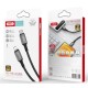 Кабель XO NB-Q180A PD 20W / 1m Type-c to Lightning Black