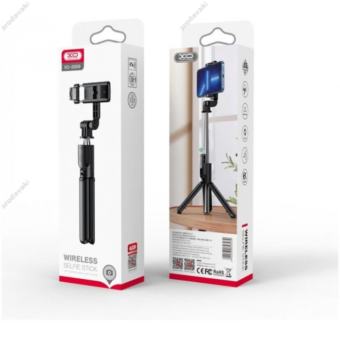 Монопод-трипод XO SS09 Multifunctional remote control selfie-stick 0.64m Black