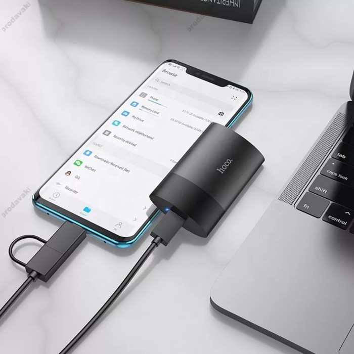 Зовнішній накопичувач жорсткого диска HOCO UD12 PSSD Mobile SSD 256Gb Grey