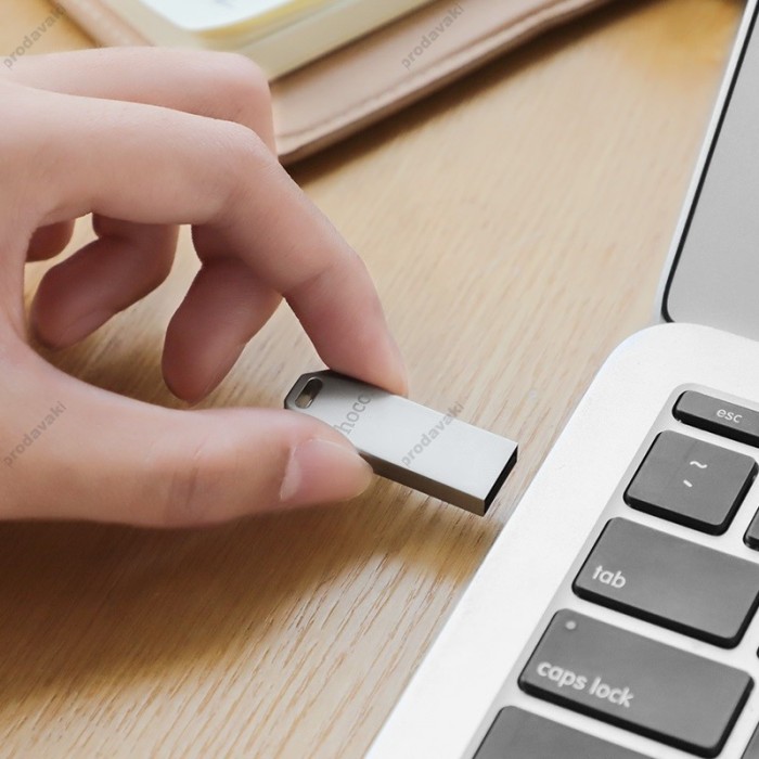 Флеш накопичувач USB HOCO UD4 Intelligent high speed 32Gb silver