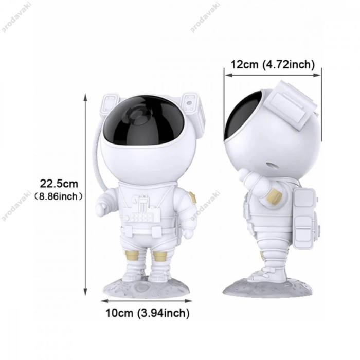 Нічний світильник-проектор XO CF1 Astronaut Star Projector Lamp White