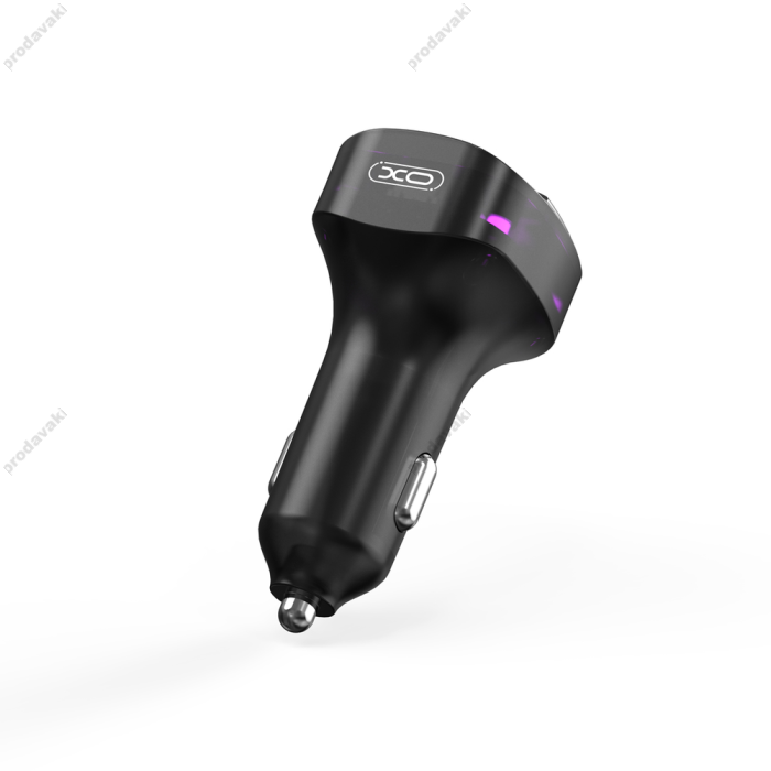 FM - трансмітер XO BCC12 Intelligent Bluetooth 3.1A Car Charged Black