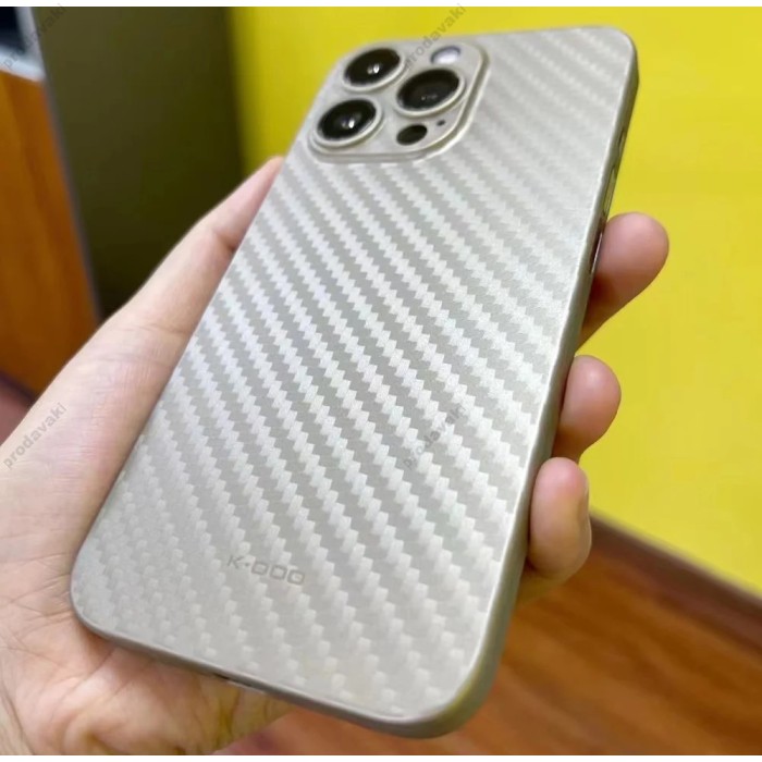 Карбоновий чохол K-Doo Air Carbon для iPhone 16 Titanium