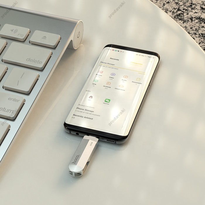 флеш Накопичувач USB HOCO UD10 Wise USB 3.0 / Type-C 128Gb флешка usb type c + flash usb type c + флешка usb