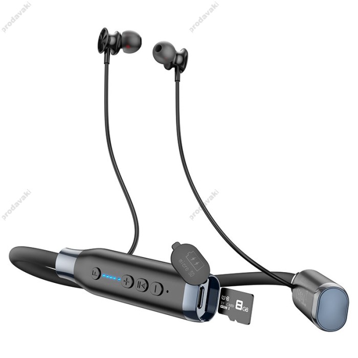 Бездротові Bluetooth навушники Hoco ES62 Pretty neck-hang BT 5.3 Black