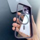 Чохол Color Clear Case Protective camera with MagSafe iPhone 14 Pro Black