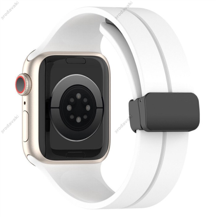 Ремінець Magnetic Silicone Strap Wrist Band для Apple Watch 38mm / 40mm / 41mm Red