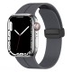 Ремінець Magnetic Silicone Strap Wrist Band для Apple Watch 38mm / 40mm / 41mm Cloud and fog ash