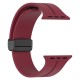 Ремінець Magnetic Silicone Strap Wrist Band для Apple Watch 38mm / 40mm / 41mm Red wine