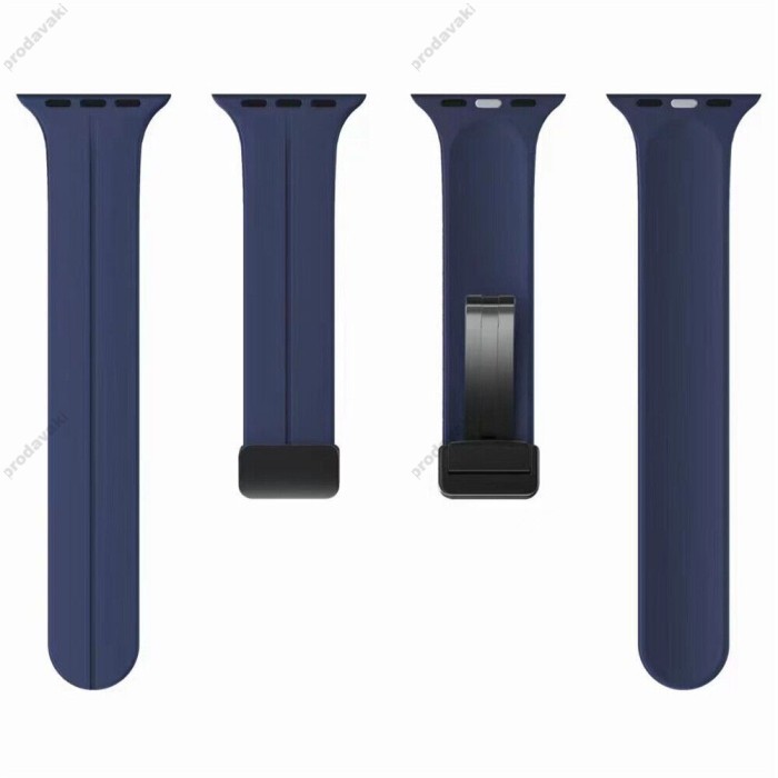 Ремінець Magnetic Silicone Strap Wrist Band для Apple Watch 38mm / 40mm / 41mm Midnight blue