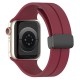 Ремінець Magnetic Silicone Strap Wrist Band для Apple Watch 38mm / 40mm / 41mm Red wine