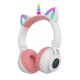 Бездротові Bluetooth навушники LED CH UNICORN STN-27 White