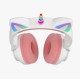 Бездротові Bluetooth навушники LED CH UNICORN STN-27 White
