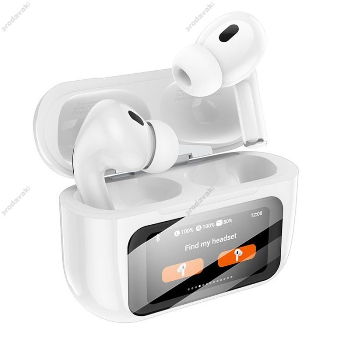 Бездротові Bluetooth навушники Hoco EW72 Soar true wireless ANC Noise Reduction Touch Screen BT 5.3 White