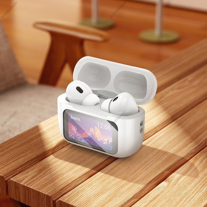 Бездротові Bluetooth навушники Hoco EW72 Soar true wireless ANC Noise Reduction Touch Screen BT 5.3 White