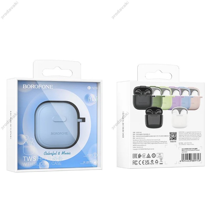 Бездротові Bluetooth навушники BOROFONE BW29 Charm true бездротовий headset TWS BT 5.3 Blue
