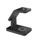 Бездротова зарядка стенд AY31 3 in 1 Fast 15W MagSafe Black