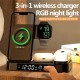 Бездротова зарядка стенд годинник і нічник A37 4 in 1 Fast 30W White