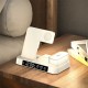 Бездротова зарядка стенд годинник і нічник A37 4 in 1 Fast 30W White