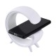 Бездротова зарядка стенд Колонка LED 6G3 mini RGB WIRELESS FAST CHARGE 15W Black