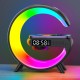 Бездротова зарядка стенд Колонка LED 6G3 mini RGB WIRELESS FAST CHARGE 15W Black