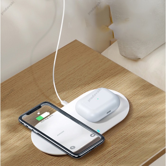 Бездротова зарядка JoyRoom 2 in 1 Make simple RJ-A26 Black