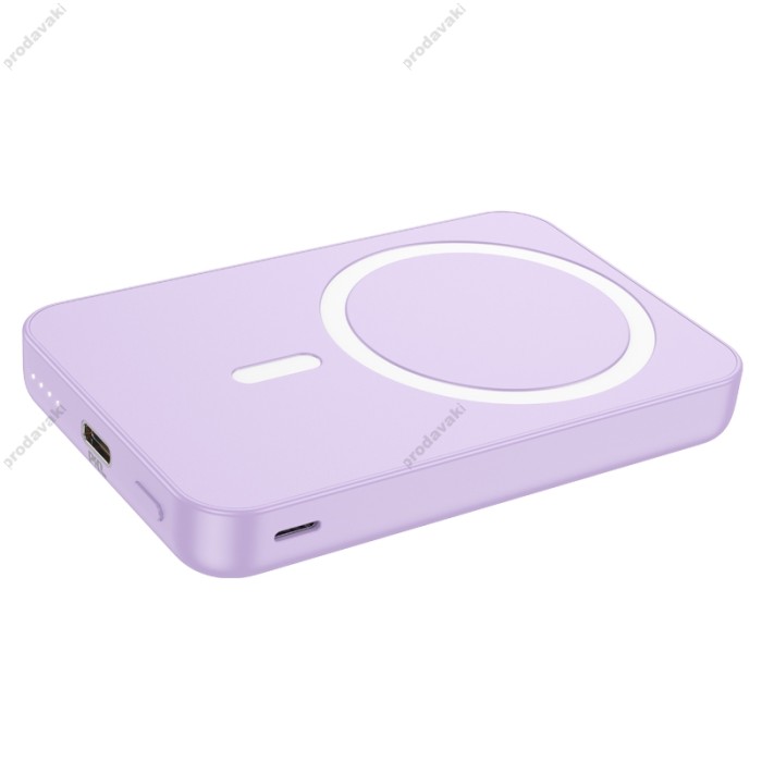 Повербанк портативний акумулятор Power bank Hoco J109 Easy PD20W MagSafe fast charging 5000 mAh Purple