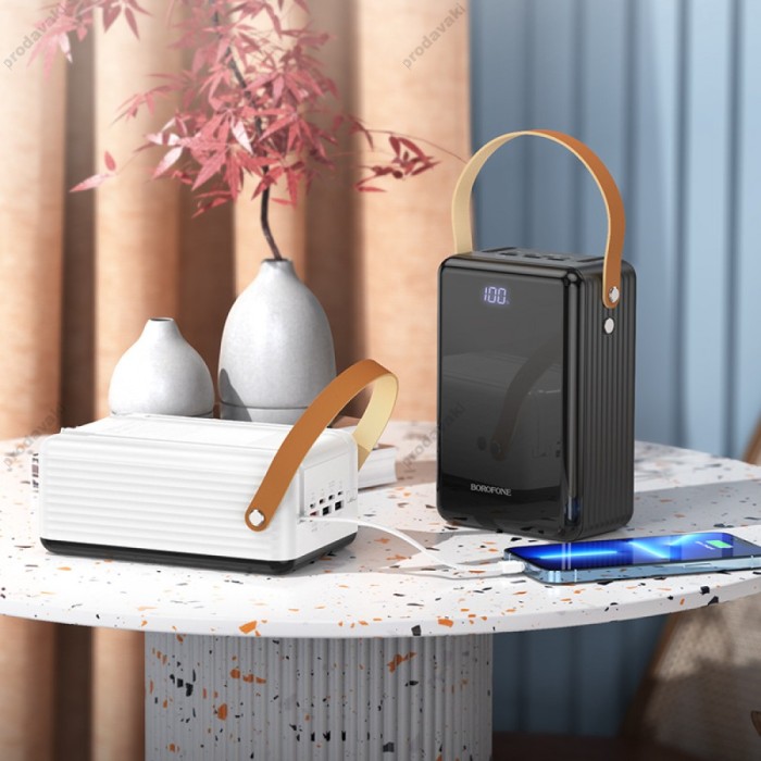 Повербанк портативний акумулятор Power bank BOROFONE BJ32 Terra 22.5W+PD20W 80000mAh Black